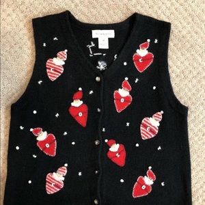 Ugly Christmas Santa Sweater Vest